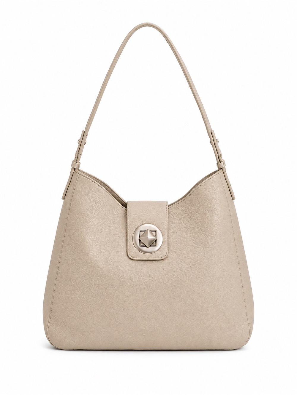 Kate Spade Gray Pebble Leather Shoulder Bag Hobo Purse - Picture 2 of 15
